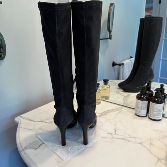 Aquatalia Rhumba Anthracite (Dark Gray) Suede Boots 6.5 - Picture 3 of 8